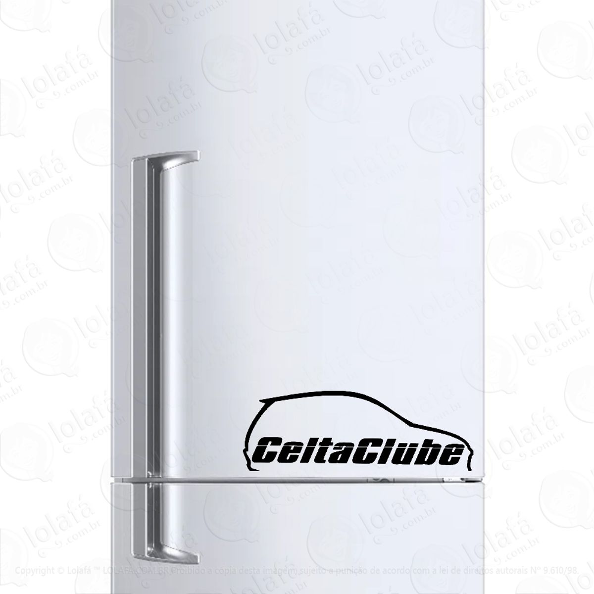 Adesivo Para Geladeira Celta Clube Chevrolet Mod:1433