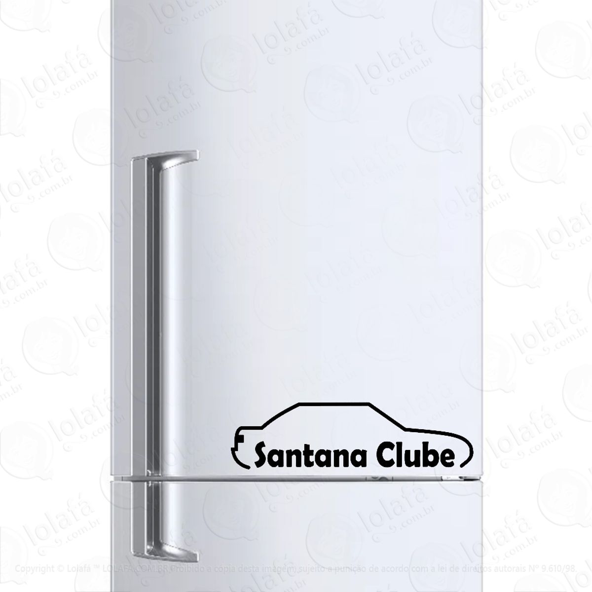Adesivo Para Geladeira Santana Clube Mod:1434