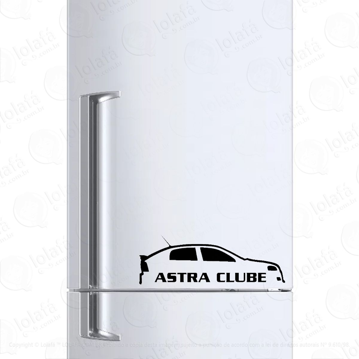 Adesivo Para Geladeira Clube Do Astra Mod:1436