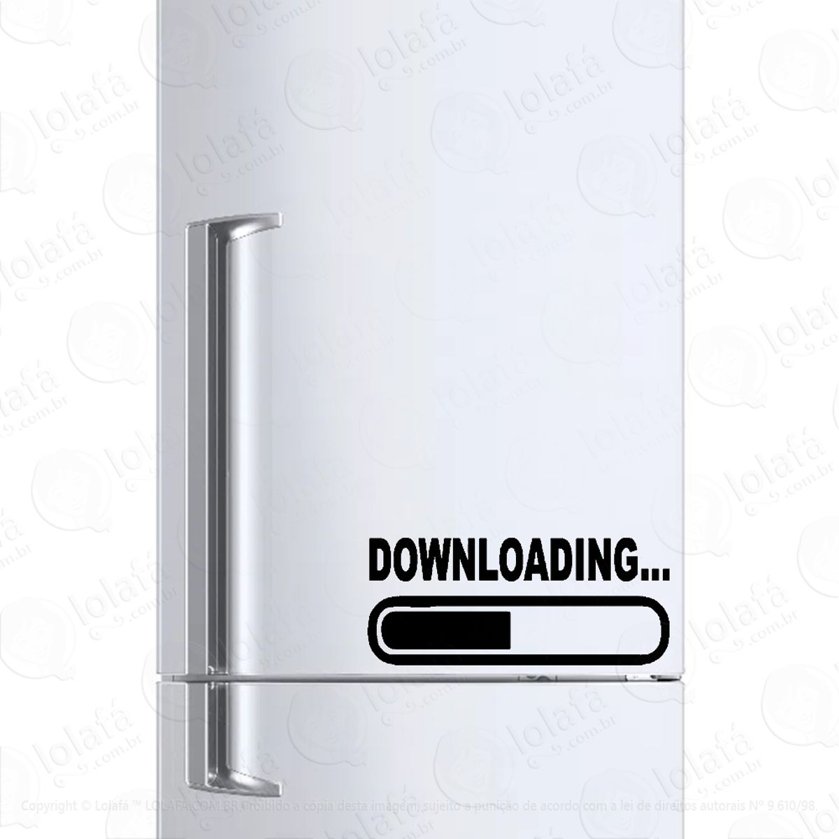 Adesivo Para Geladeira Downloading Barra Mod:1437