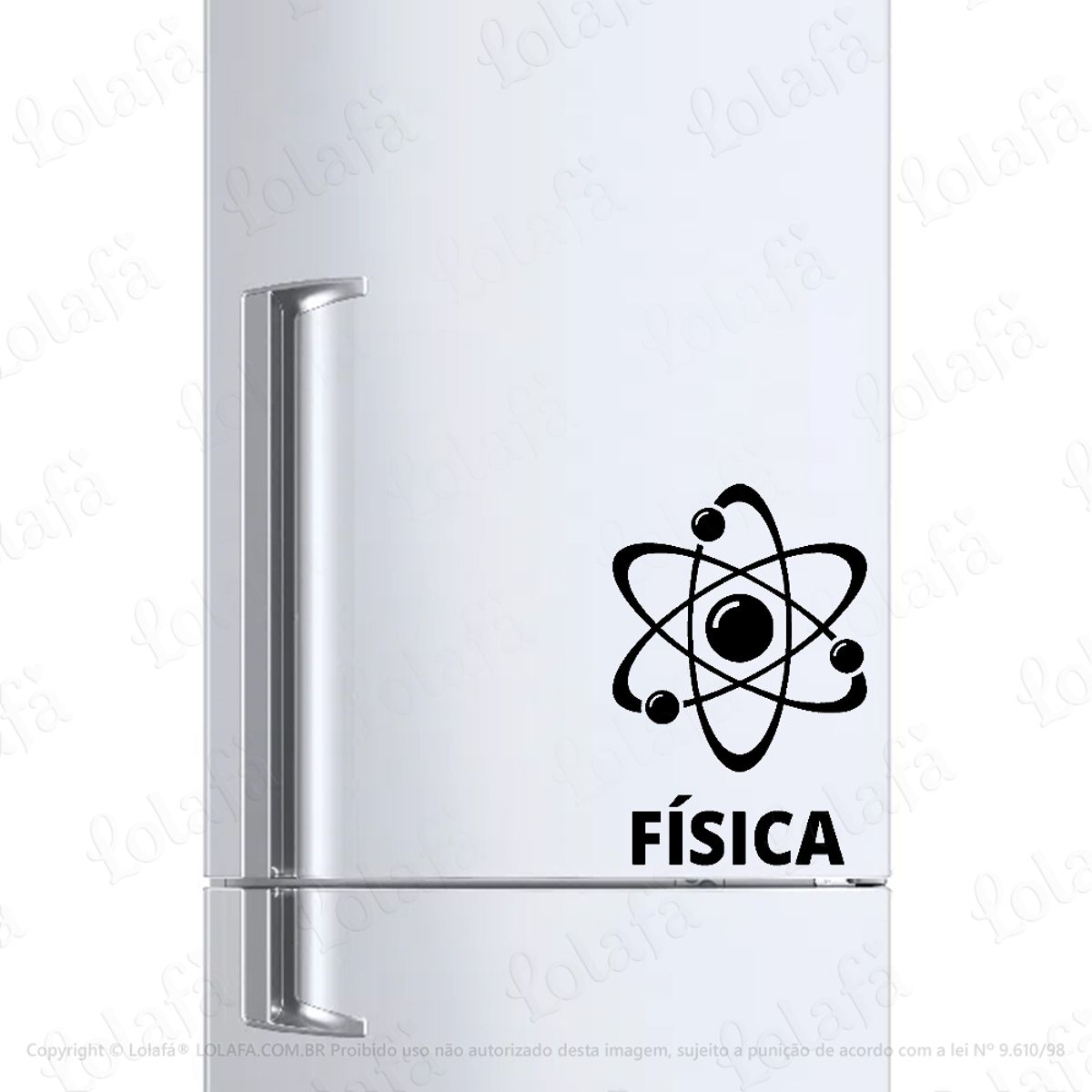 Adesivo Para Geladeira Física Curso Faculdade Mod:1459