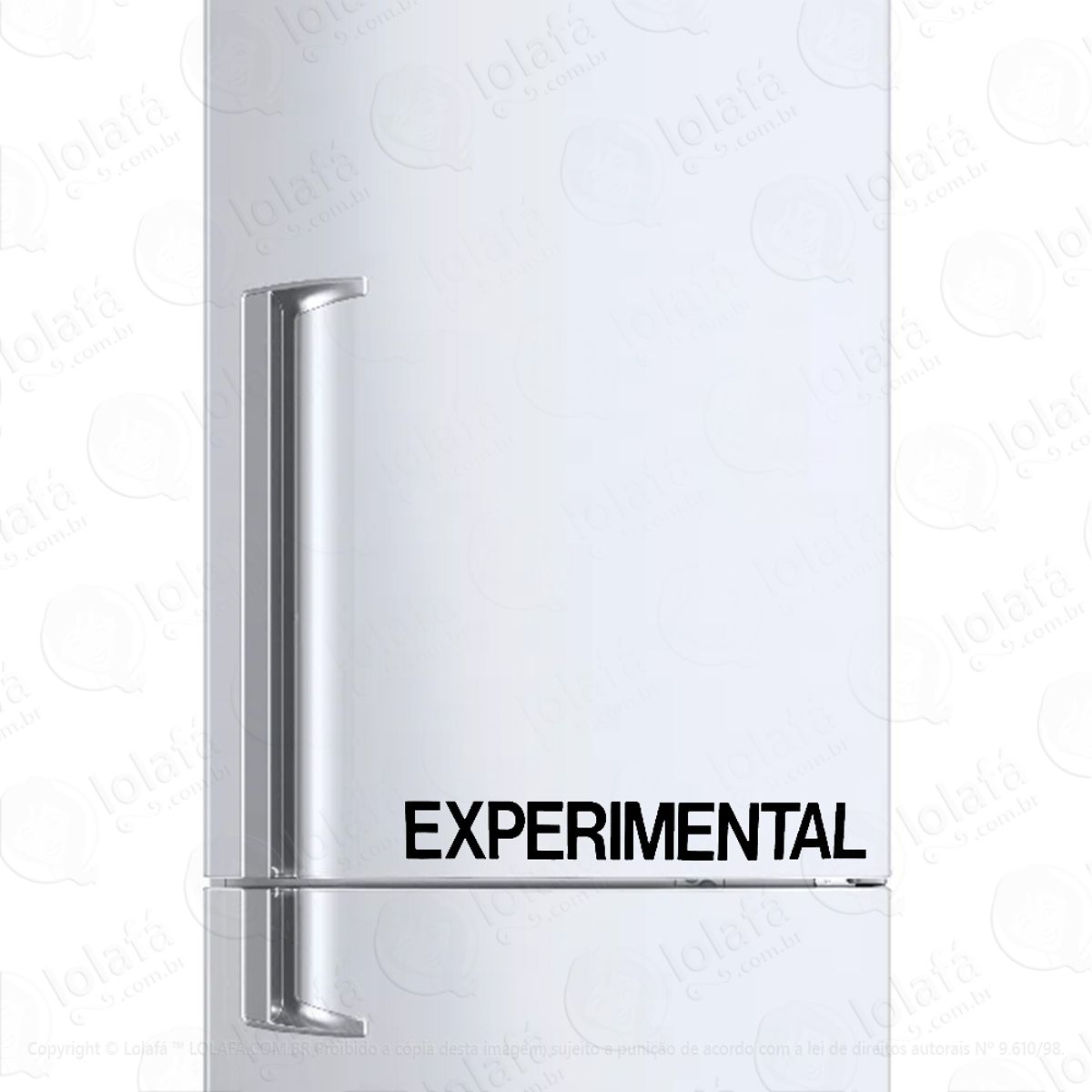 Adesivo Para Geladeira Experimental Projeto Teste Mod:1467