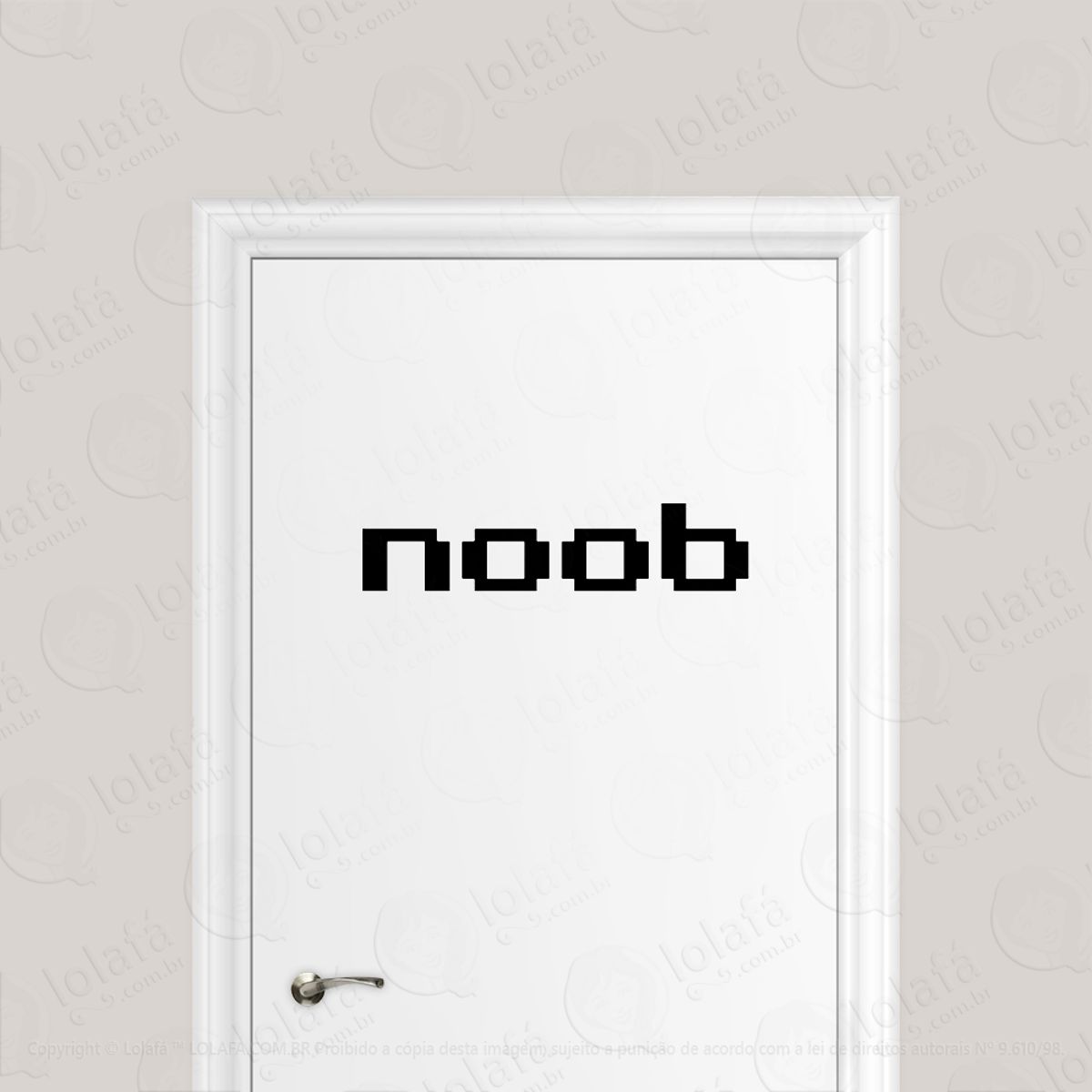Adesivo Para Porta Noob Jogador Gamer Mod:1632