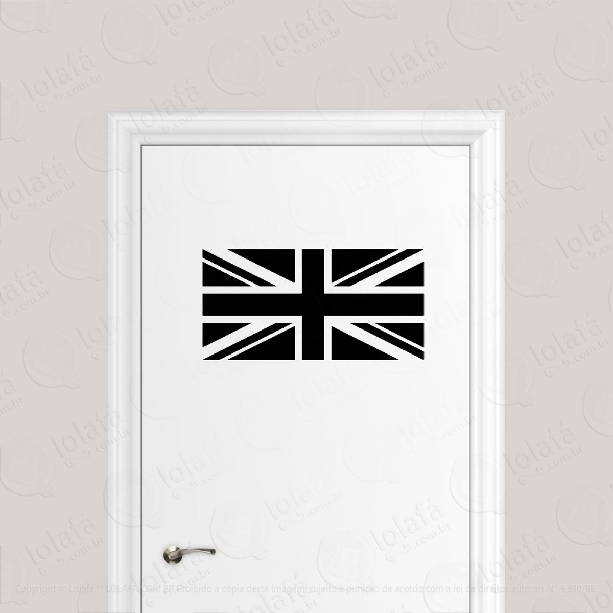 Adesivo Para Porta Bandeira Reino Unido Mod:1654