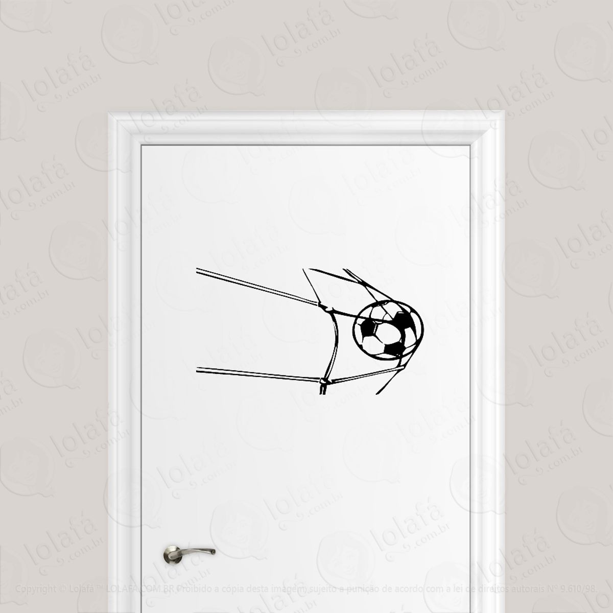 Adesivo Para Porta Futebol Gol Esporte Mod:1699