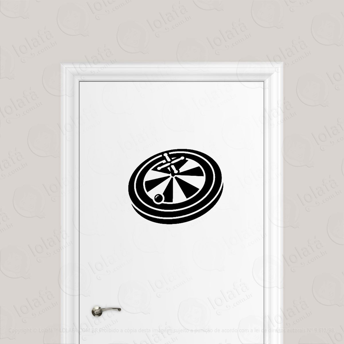 Adesivo Para Porta Roleta Cassino Mod:1702