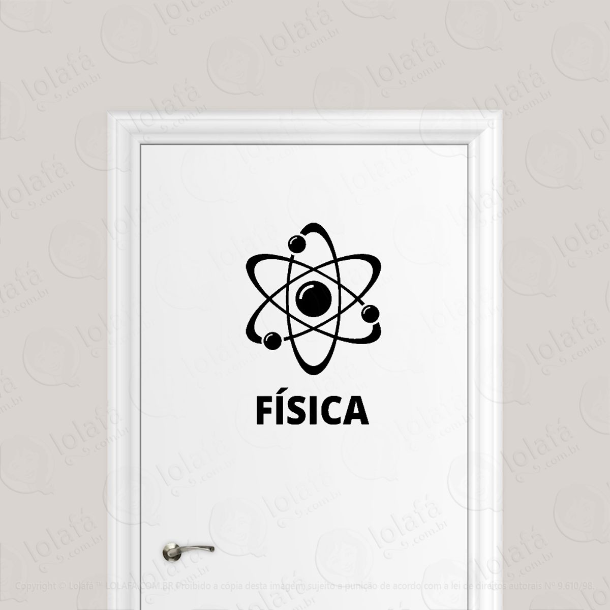 Adesivo Para Porta Física Curso Faculdade Mod:1711
