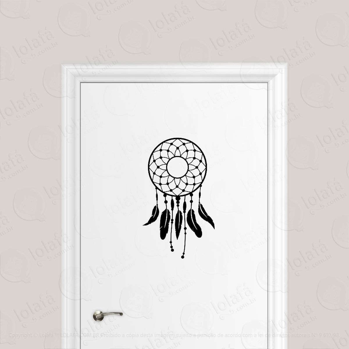Adesivo Para Porta Apanhador Filtro Dos Sonhos Mod:1713