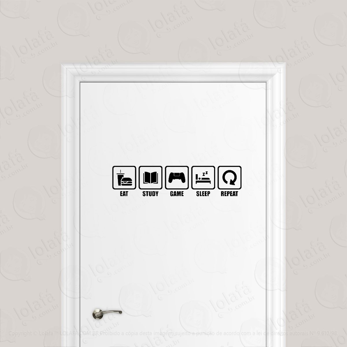 Adesivo Para Porta Vida De Gamer Mod:1717