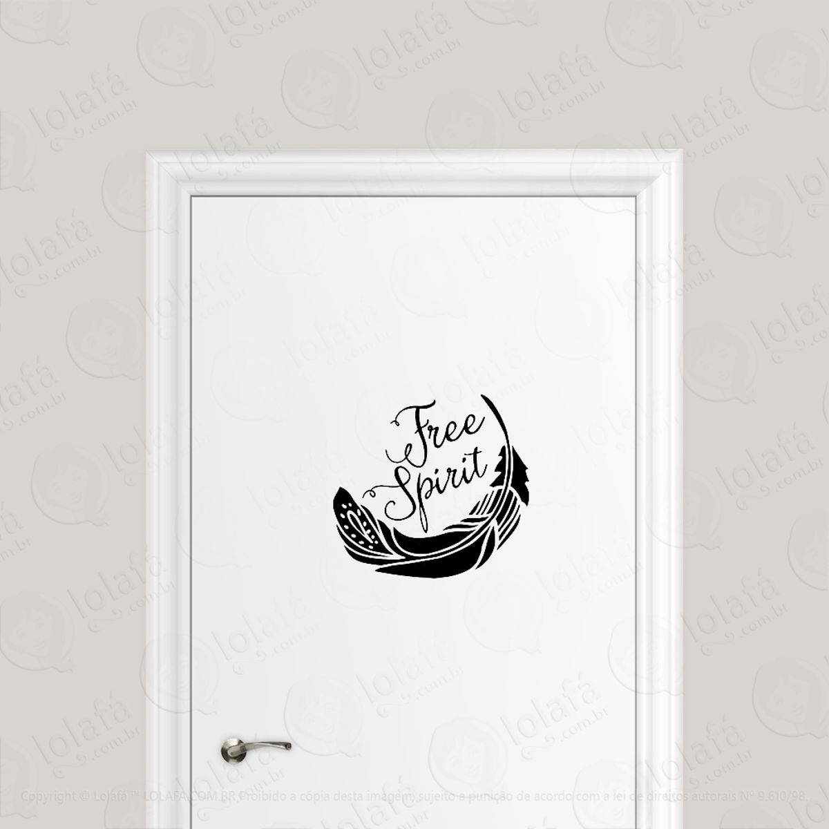 Adesivo Para Porta Espírito Livre Mod:1732