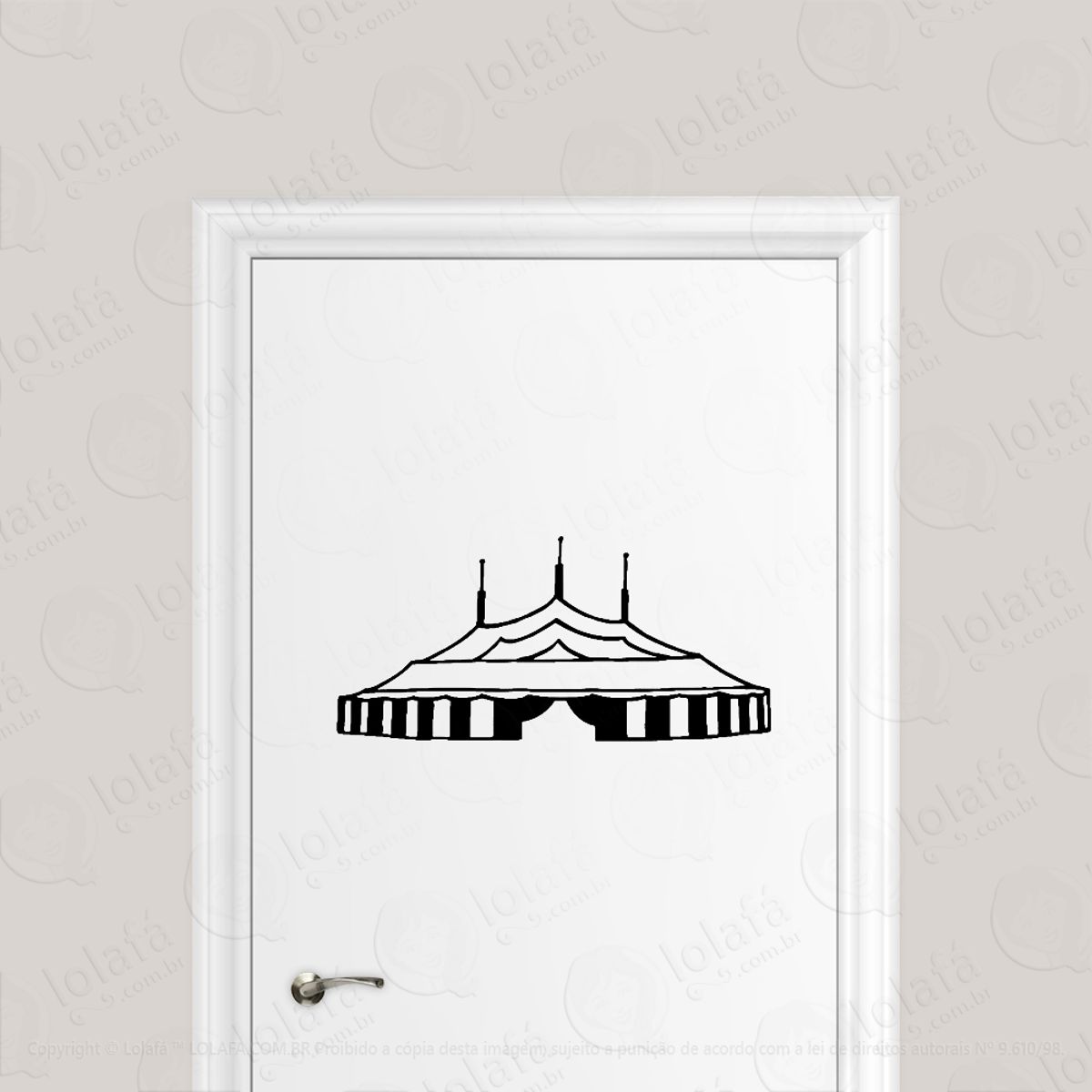 Adesivo Para Porta Tenda Circo Mod:1735