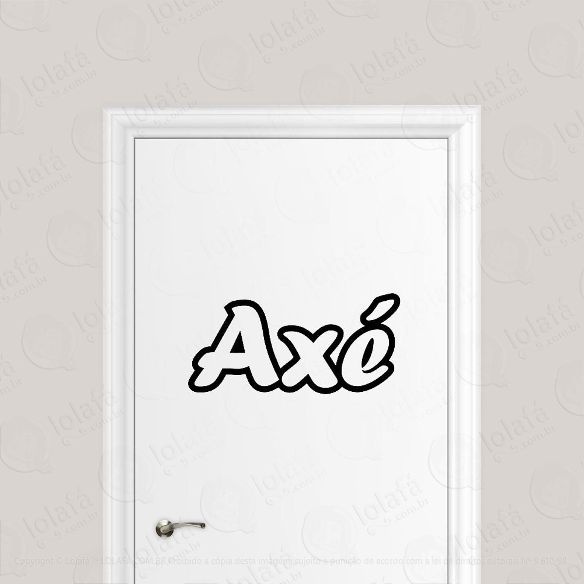 Adesivo Para Porta Axé Umbanda Mod:1738