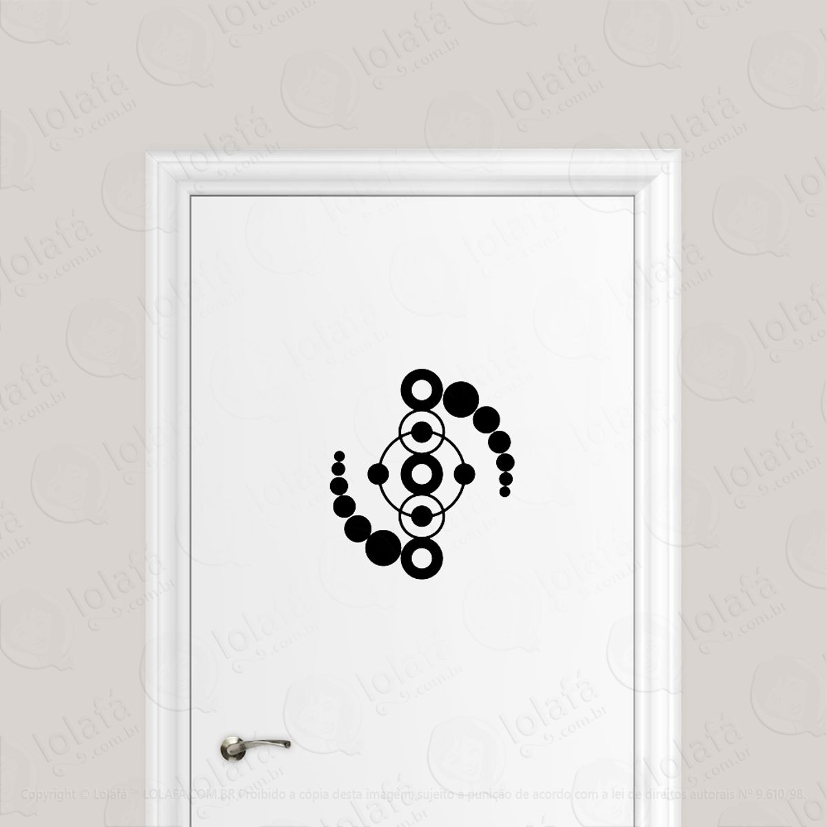 Adesivo Para Porta Crop Circle Extra Terrestre Mod:1739