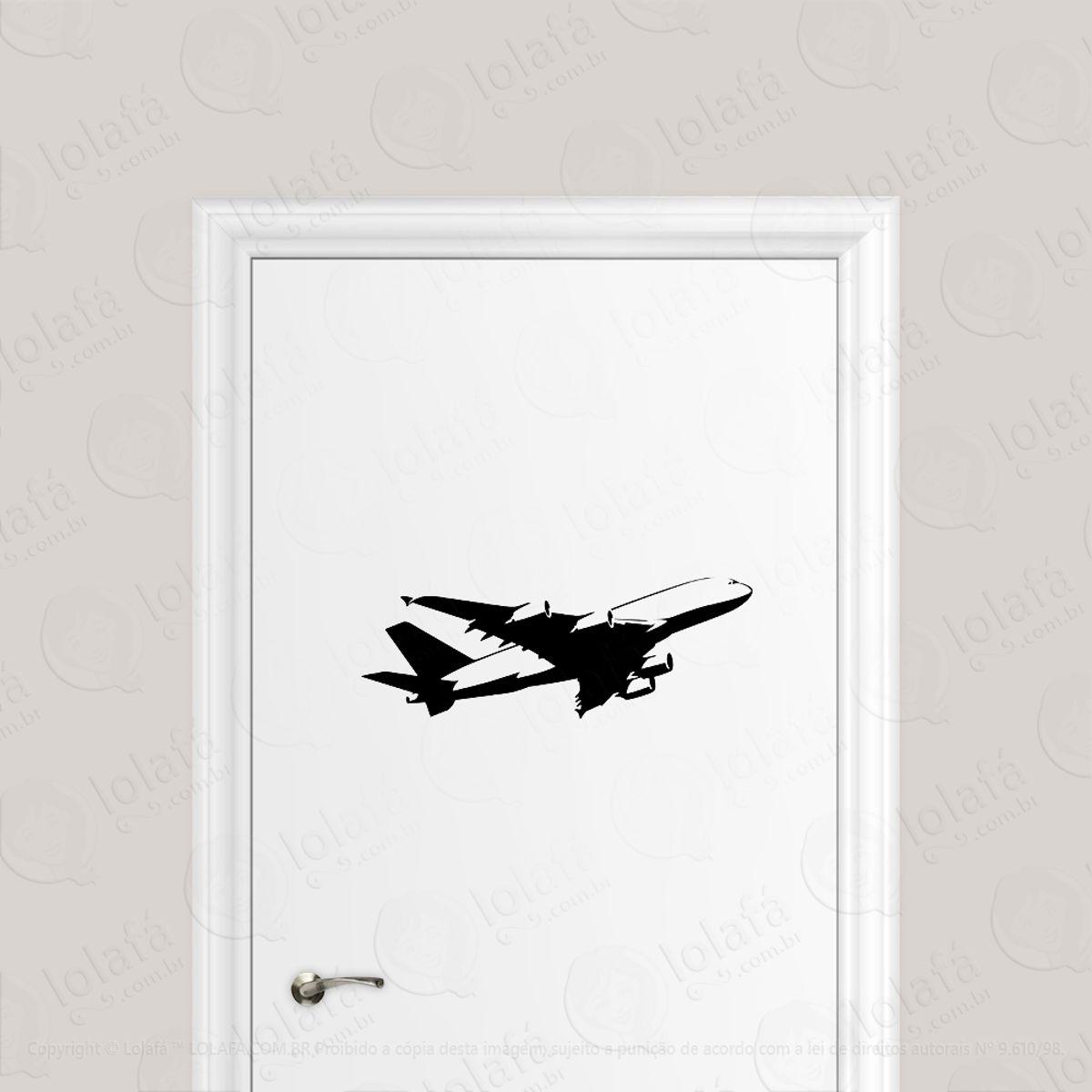 Adesivo Para Porta Avião Airbus Mod:1752
