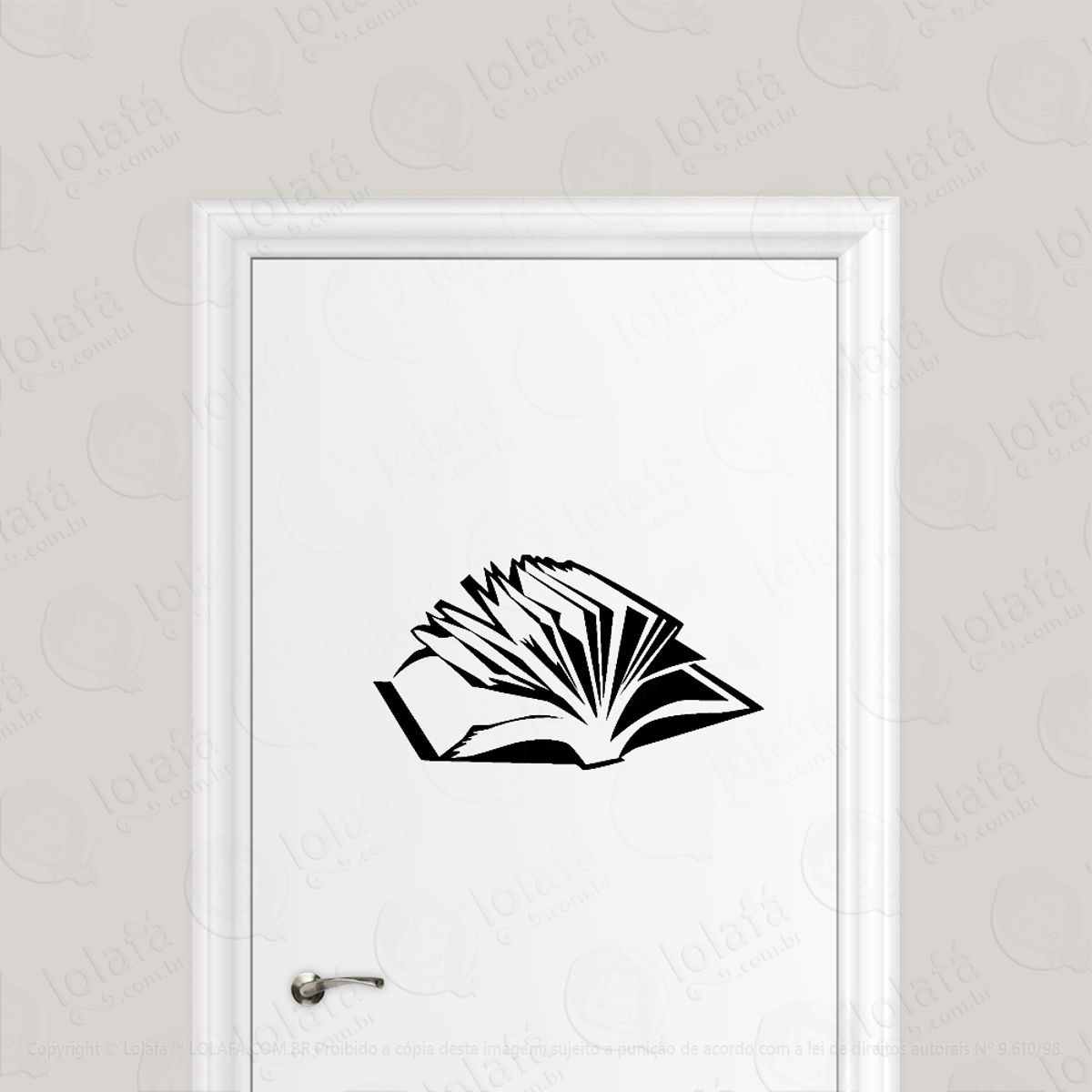 Adesivo Para Porta Livro De Histórias Imaginação Mod:1758