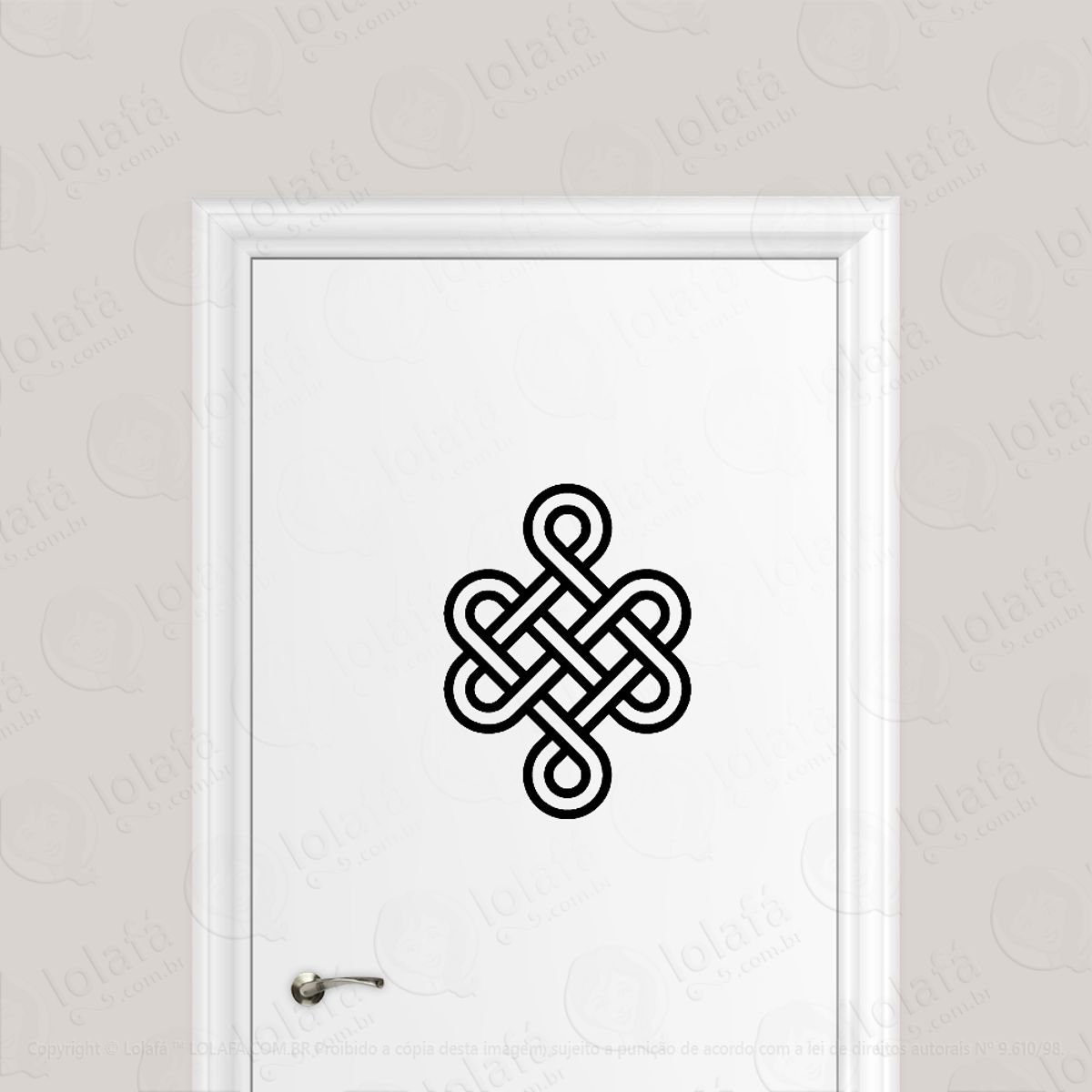 Adesivo Para Porta Nó Eterno Mod:1788