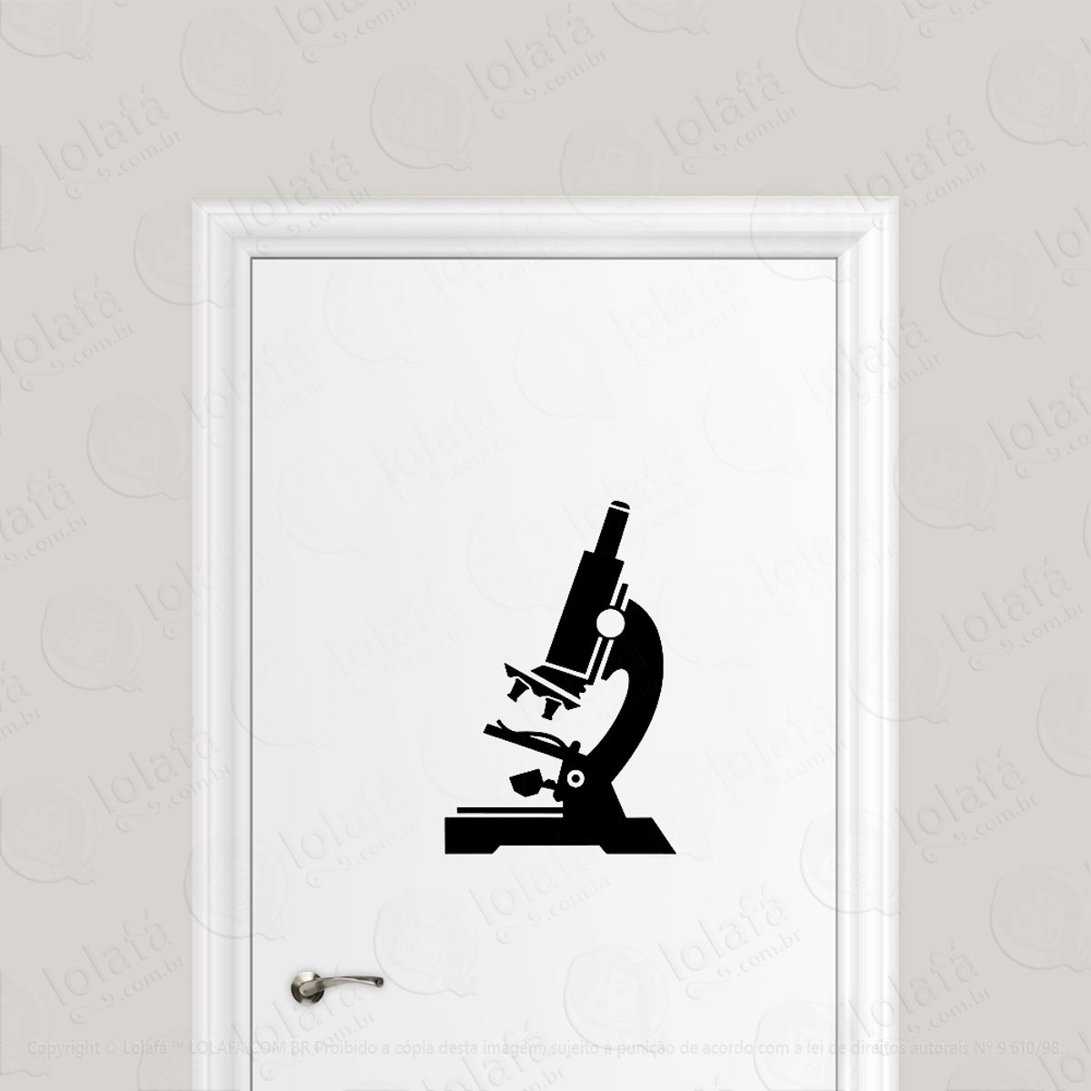 Adesivo Para Porta Pesquisador Microscópio Mod:1809