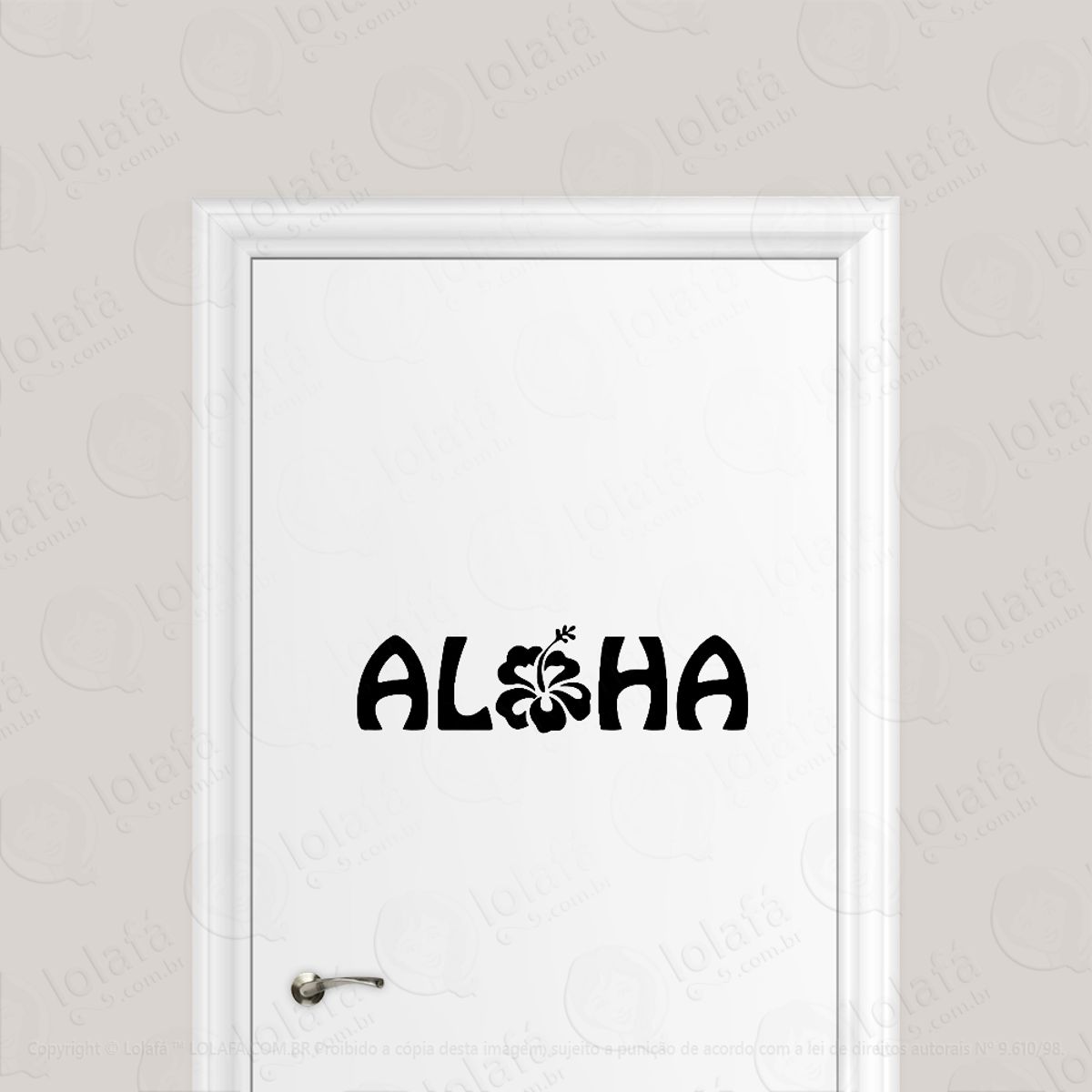 Adesivo Para Porta Surf Aloha Mod:1844
