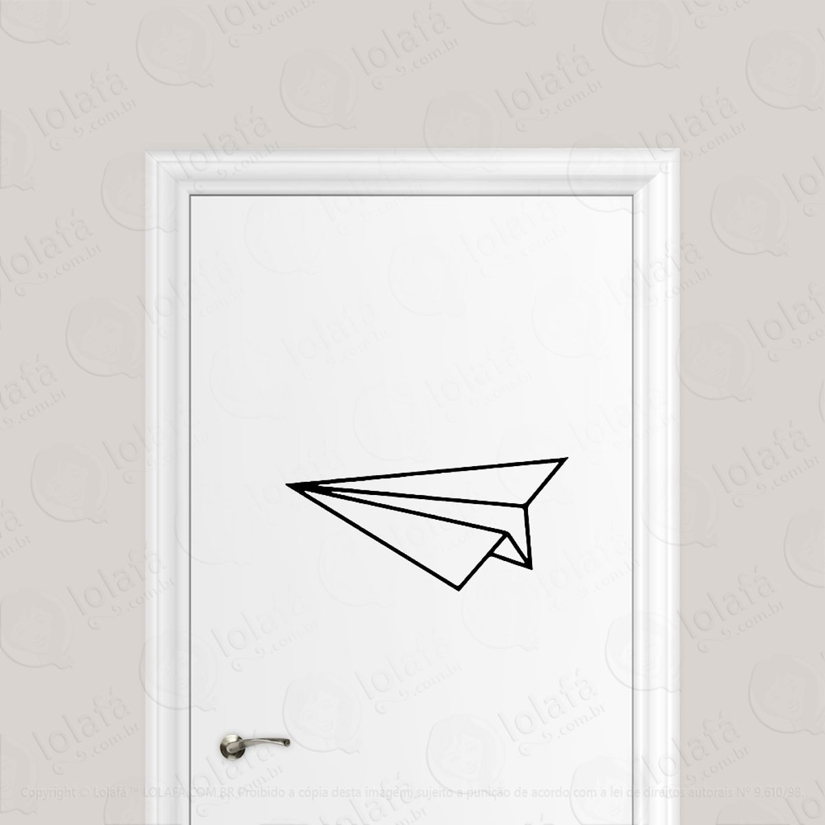 Adesivo Para Porta Avião De Papel Mod:1847