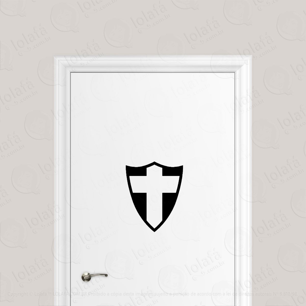 Adesivo Para Porta Cruz De Savóia Mod:1892