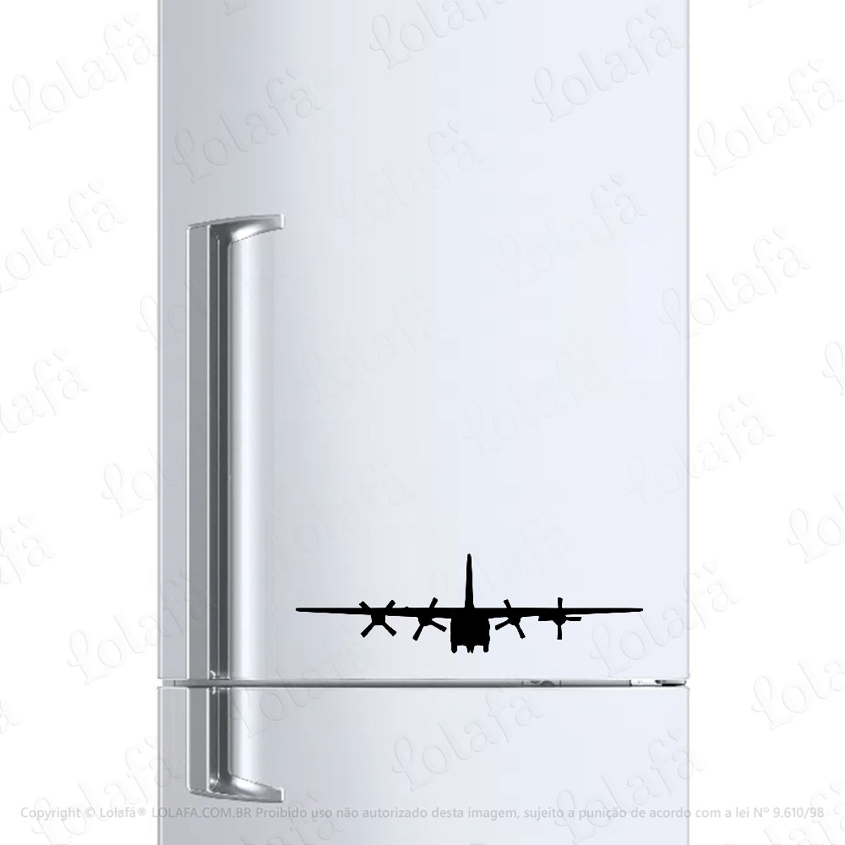 Adesivo Para Geladeira Avião C-130 Hercules Militar Mod:1894