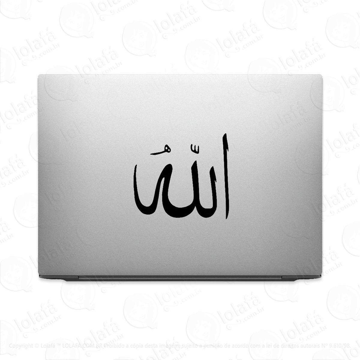 Adesivo Tablet Notebook Pc Simbolo Islamismo Allah Mod:1958