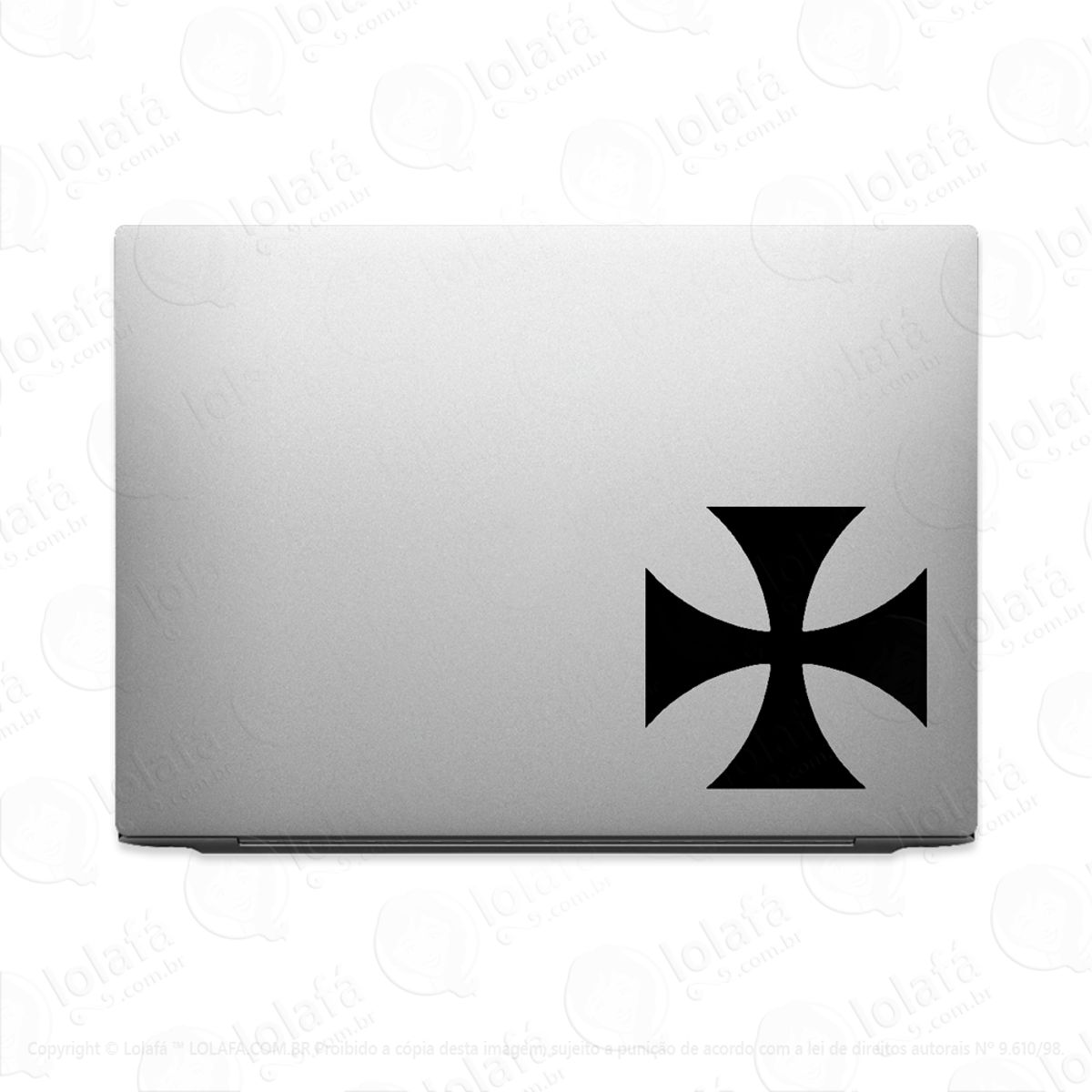 Adesivo Para Notebook Vasco Da Gama Cruz De Malta Mod:1959