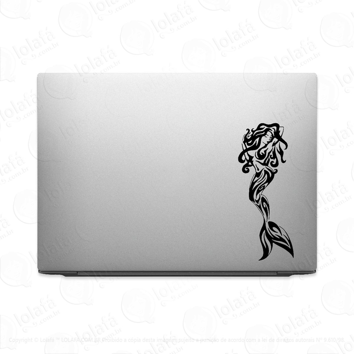 Adesivo Para Notebook Sereia Tribal Mar Modelo 2 Tribal Mod:1968