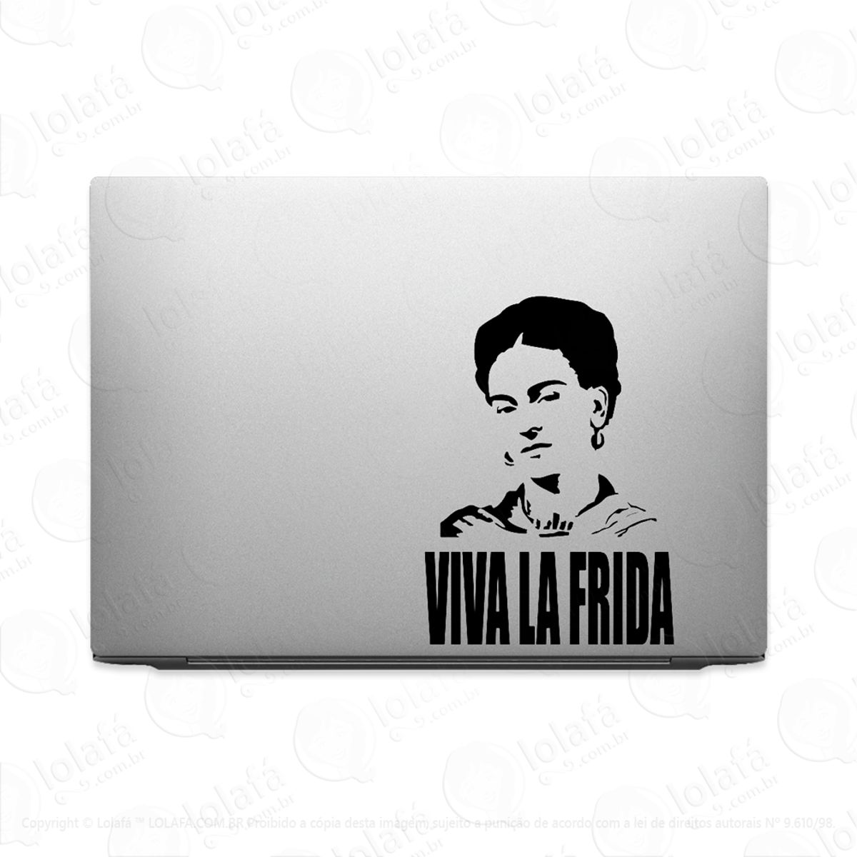 Adesivo Tablet Notebook Pc Viva La Frida Kahlo Pintora Mod:1983