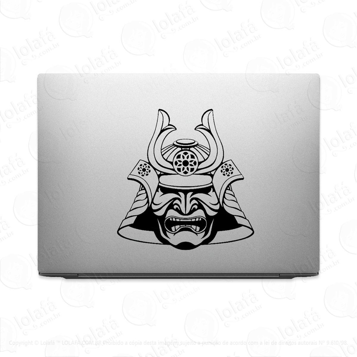 Adesivo Tablet Notebook Pc Máscara Guerreiro Samurai Mod:1993