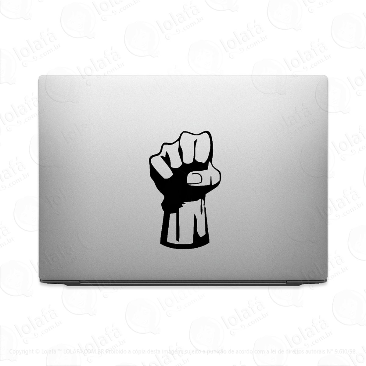 Adesivo Tablet Notebook Punho Fechado Resistência Mod:2015