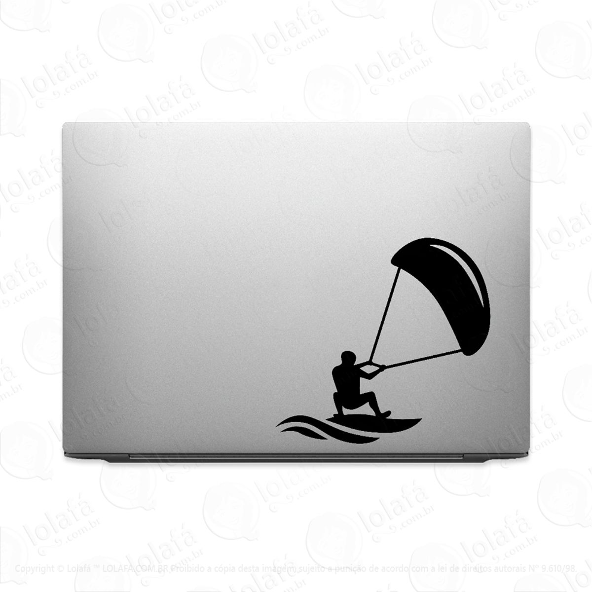 Adesivo Tablet Notebook Pc Kitesurf Kiteboarding Flysurf Mod:2028