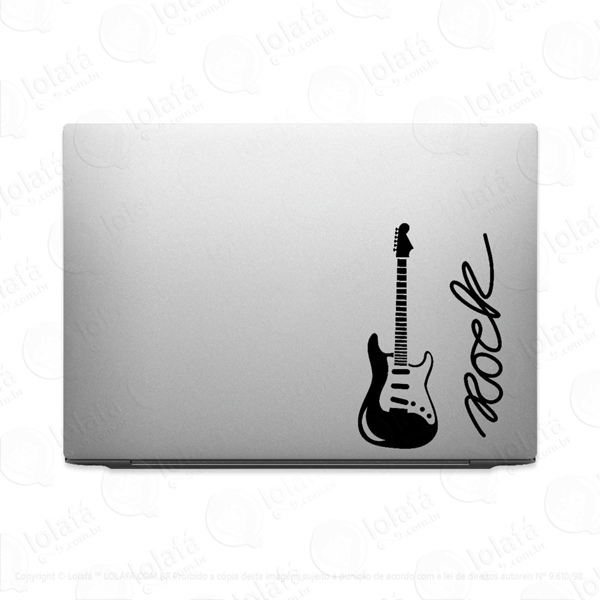 Adesivo Tablet Notebook Pc Violão Rock Guitarra Mod:2035