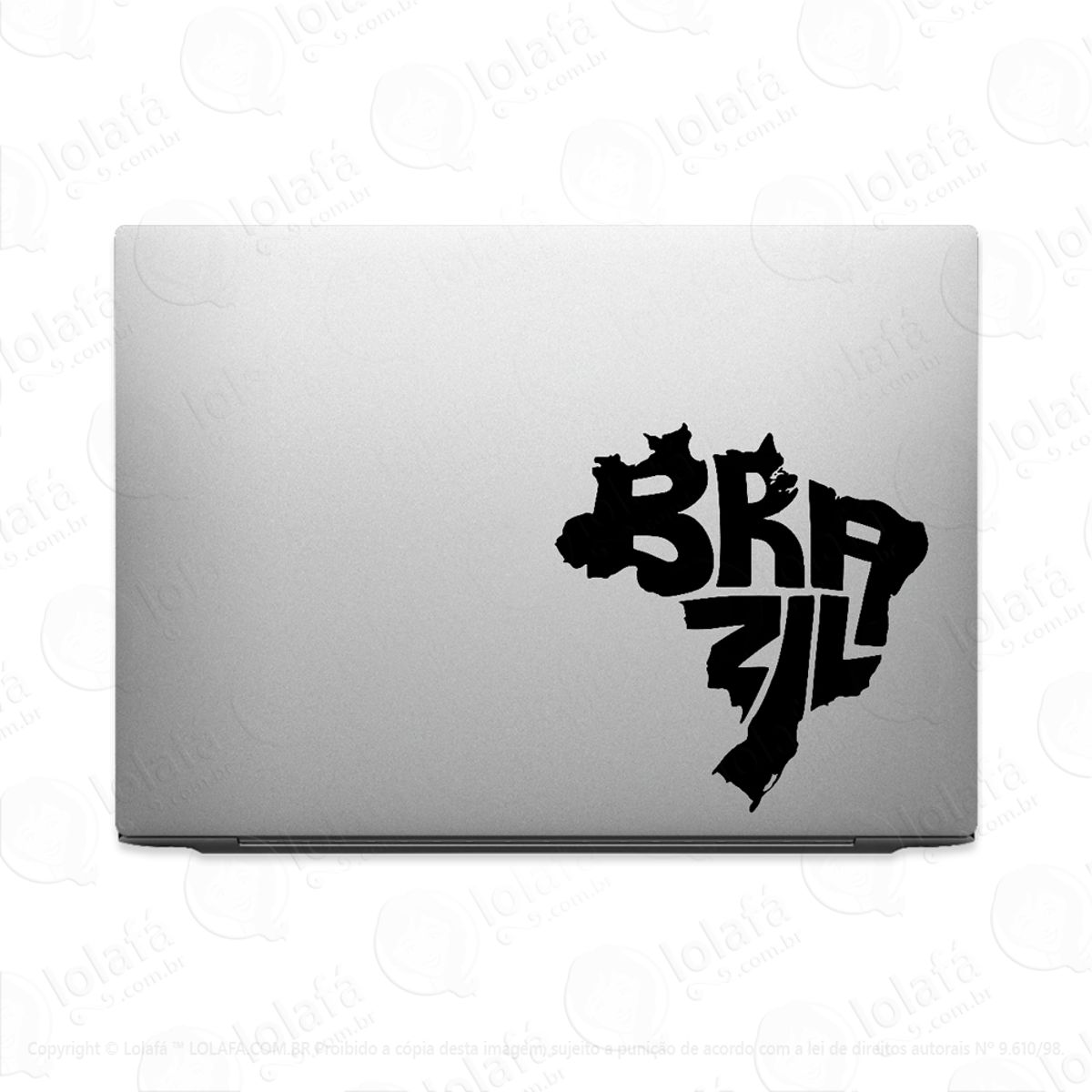 Adesivo Tablet Notebook Mapa Do Brasil Decal Macbook Mod:2036