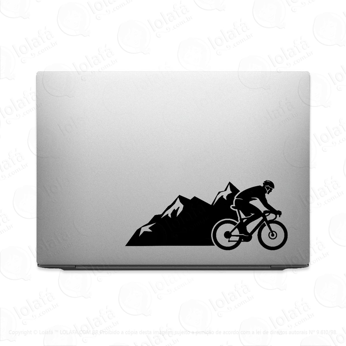 Adesivo Tablet Notebook Montanha Ciclismo Bicileta Macbook Mod:2041