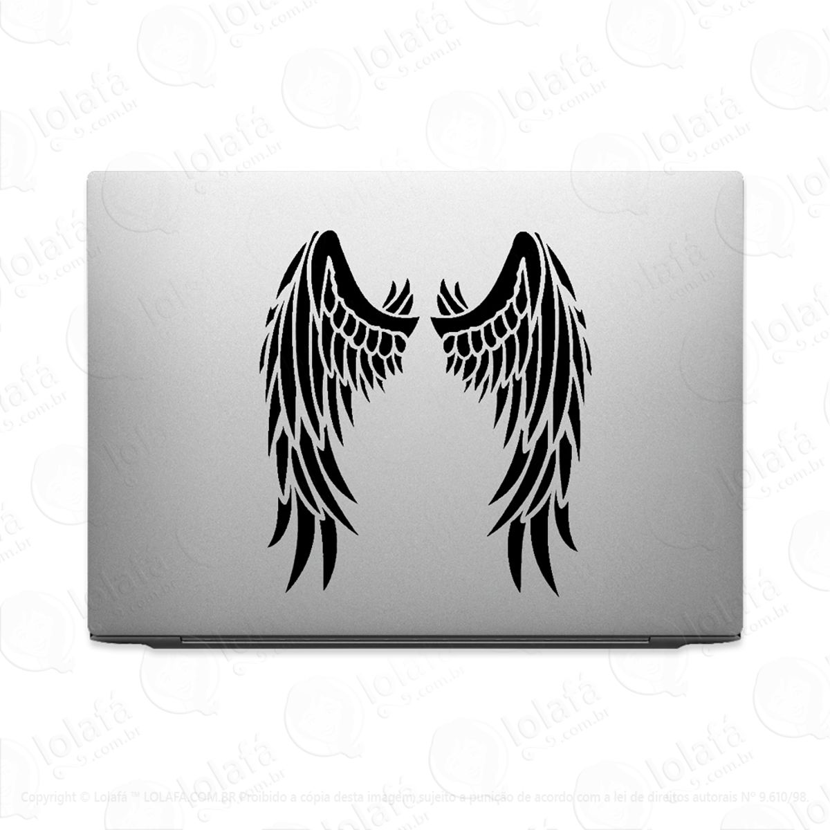 Adesivo Tablet Notebook Asas Anjo Macbook Mod:2045
