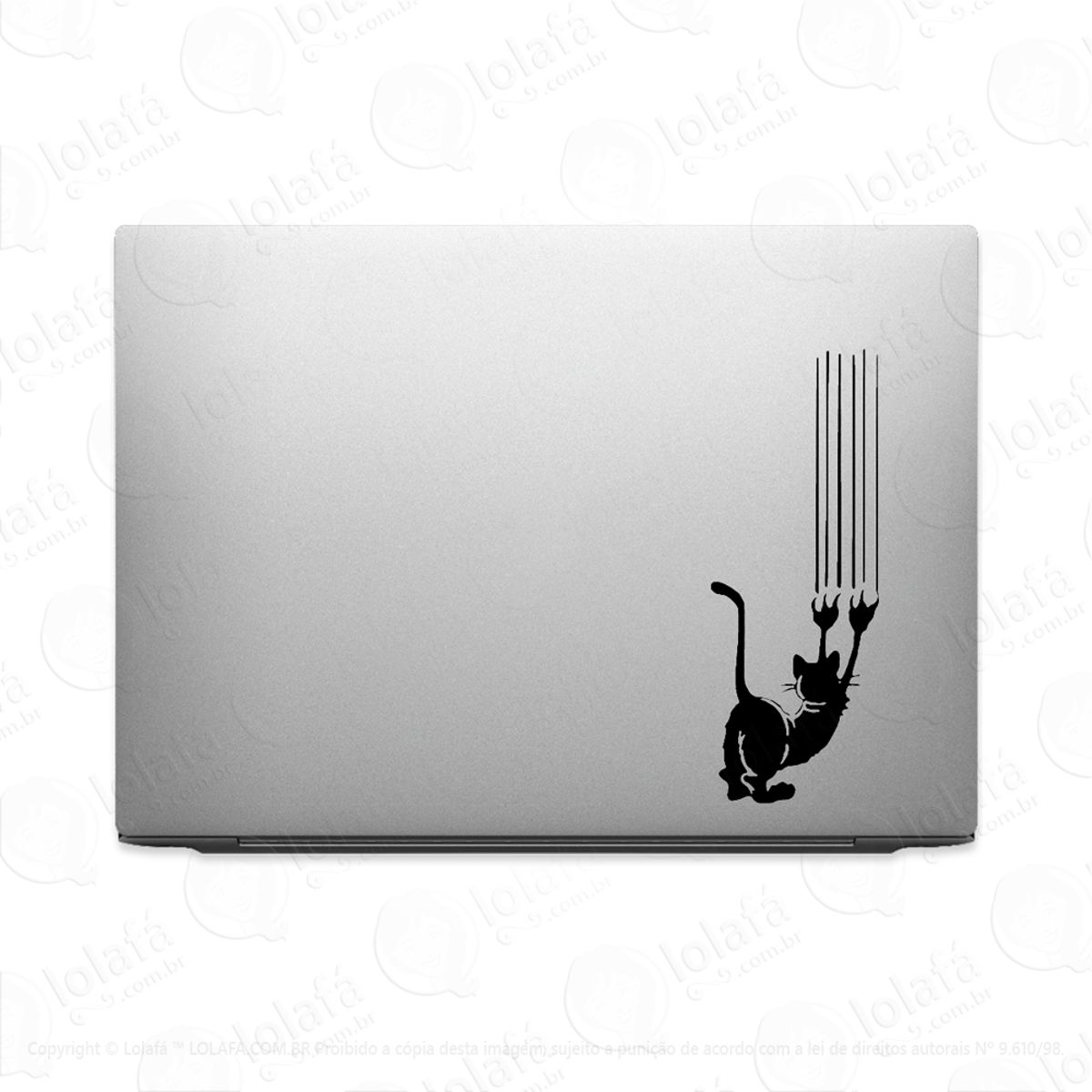 Adesivo Tablet Notebook Pc Gato Arranhando Mod:2046