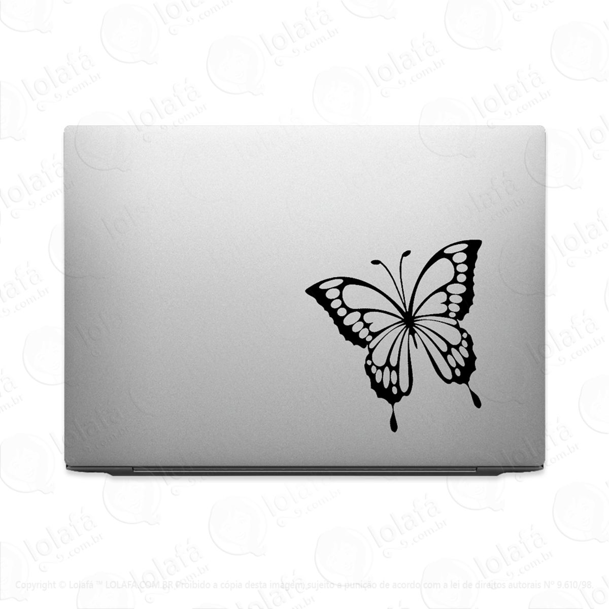 Adesivo Tablet Notebook Pc Borboleta Monarca Mod:2047