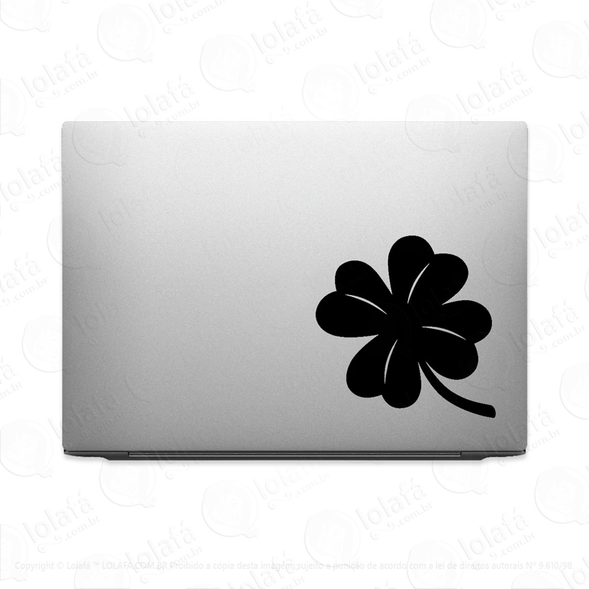 Adesivo Tablet Notebook Pc Trevo Da Sorte 4 Folhas Mod:2065