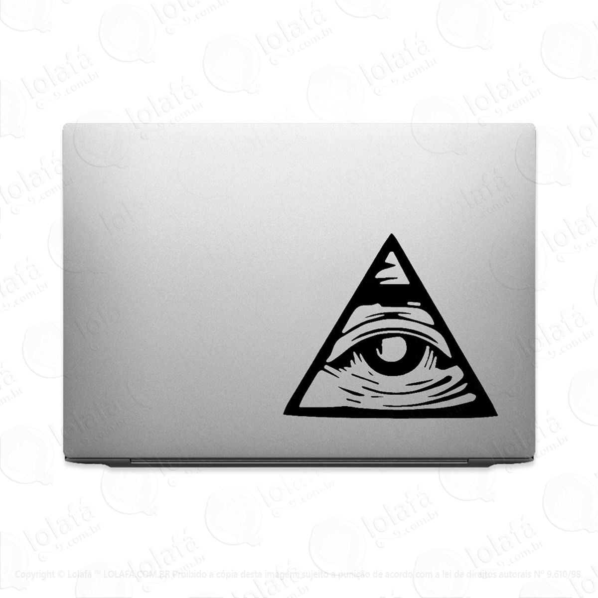 Adesivo Tablet Notebook Pc Olho Que Tudo Vê Piramide Mod:2068