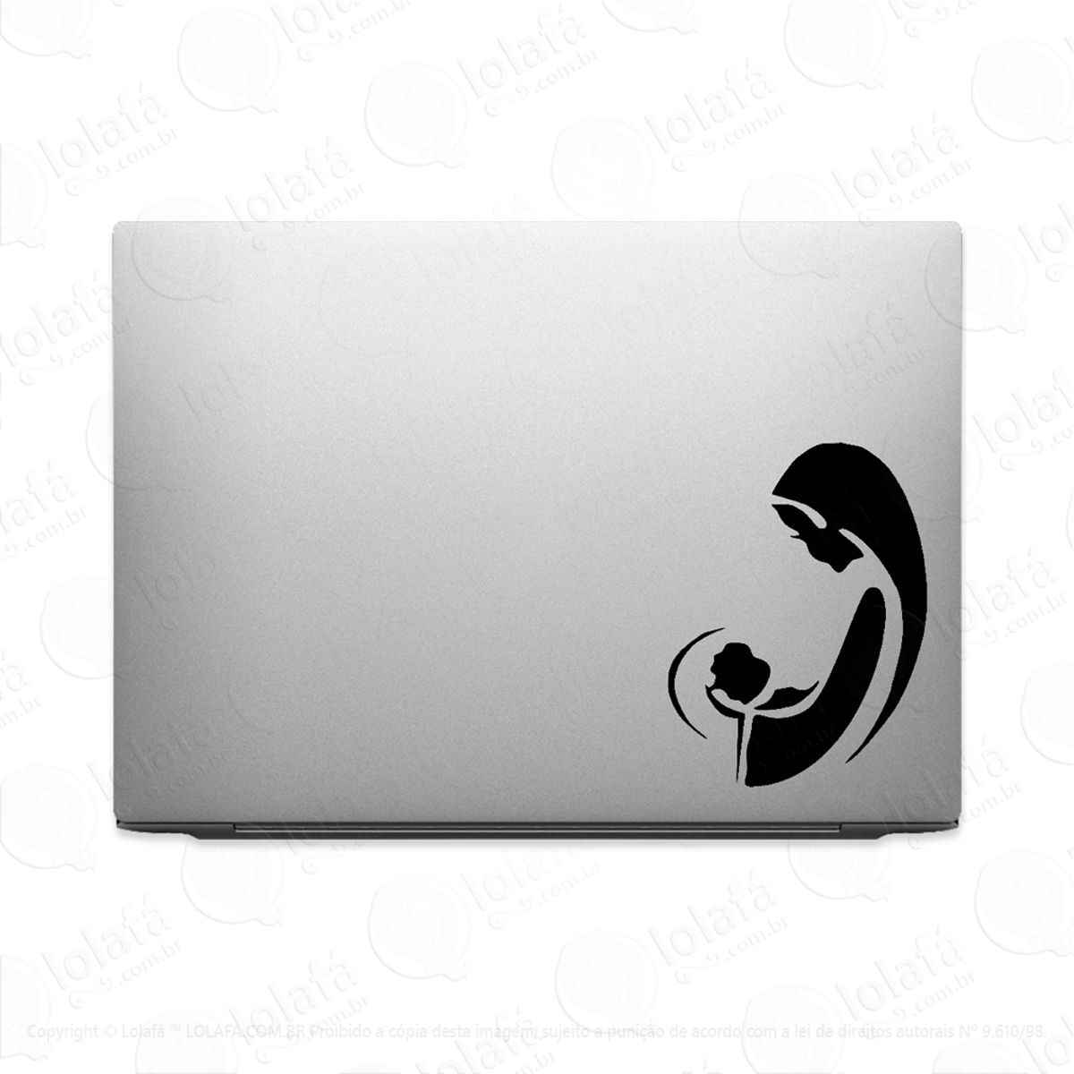 Adesivo Tablet Notebook Pc Ave Maria E Menino Jesus Mod:2072