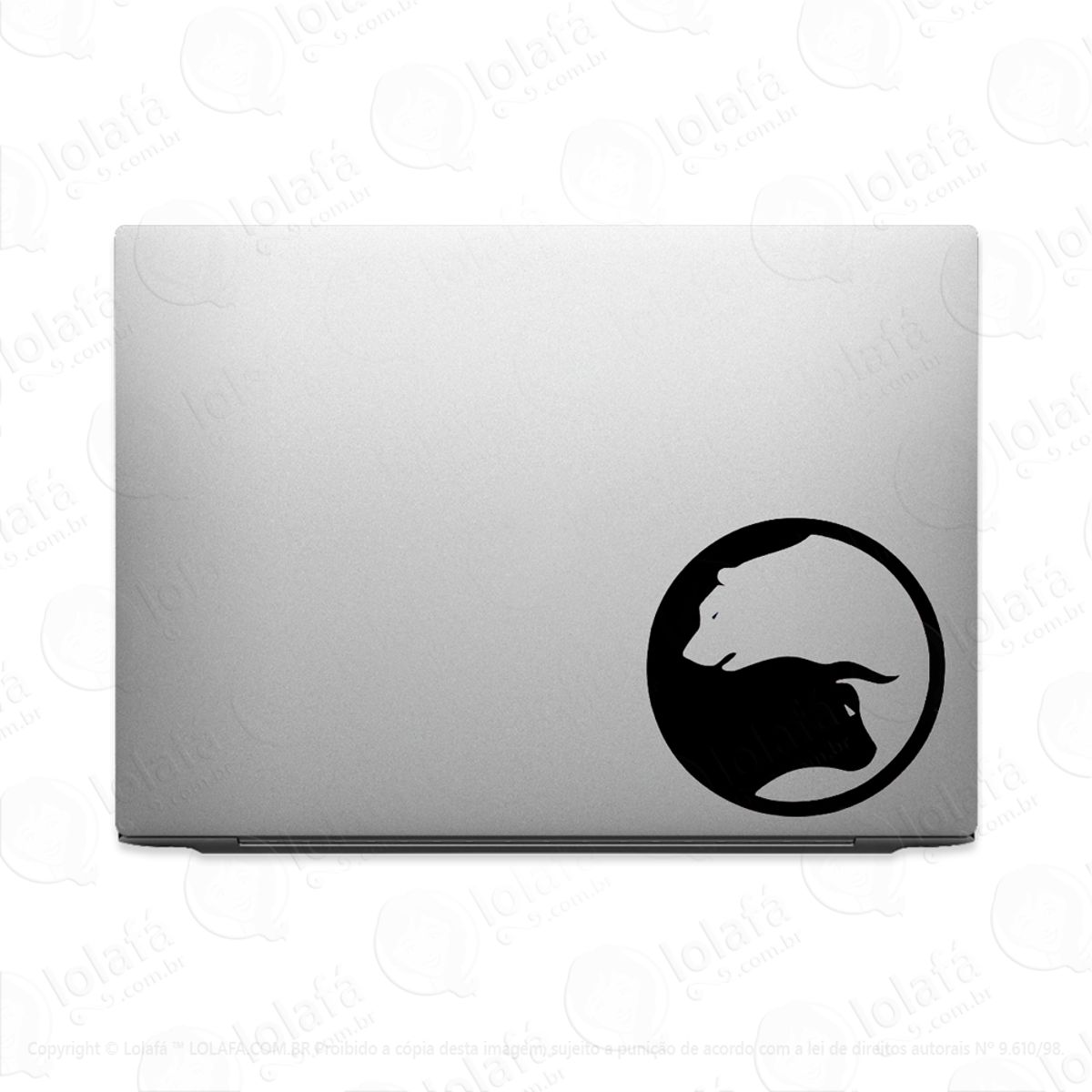 Adesivo Tablet Notebook Pc Stocks Yin Yang Bolsa De Valores Mod:2073