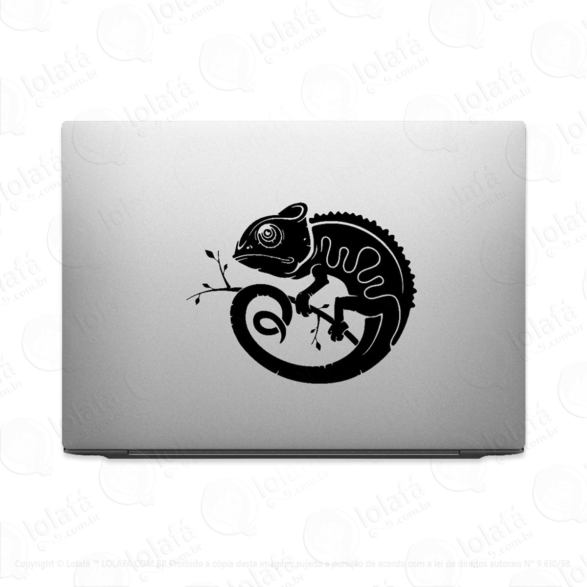 Adesivo Tablet Notebook Pc Camaleão No Galho Mod:2084