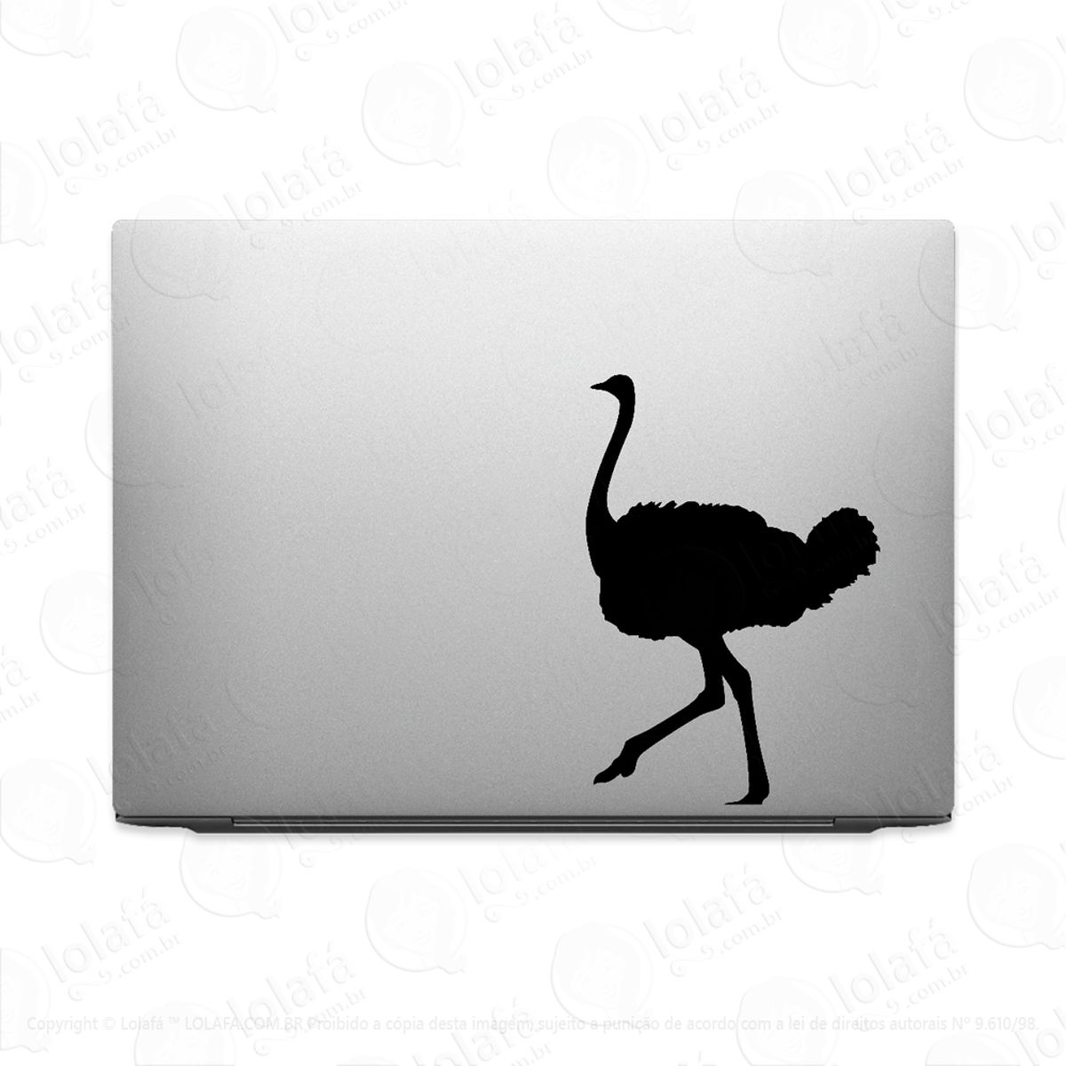 Adesivo Tablet Notebook Pc Pássaro Avestruz Ave Mod:2085