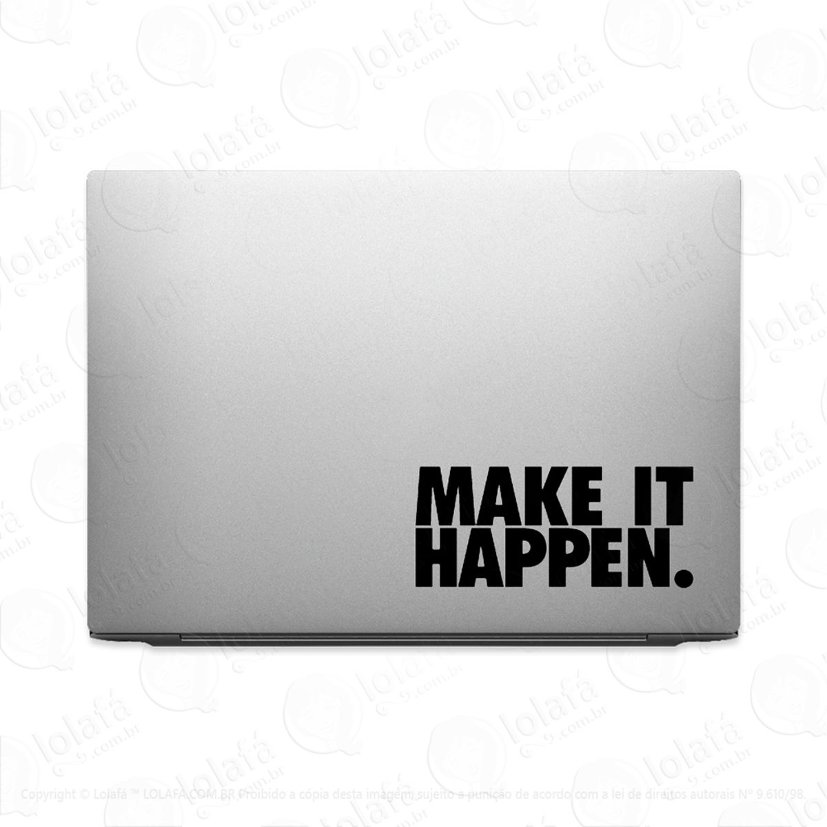 Adesivo Tablet Notebook Pc Motivacional Faça Acontecer Mod:2096