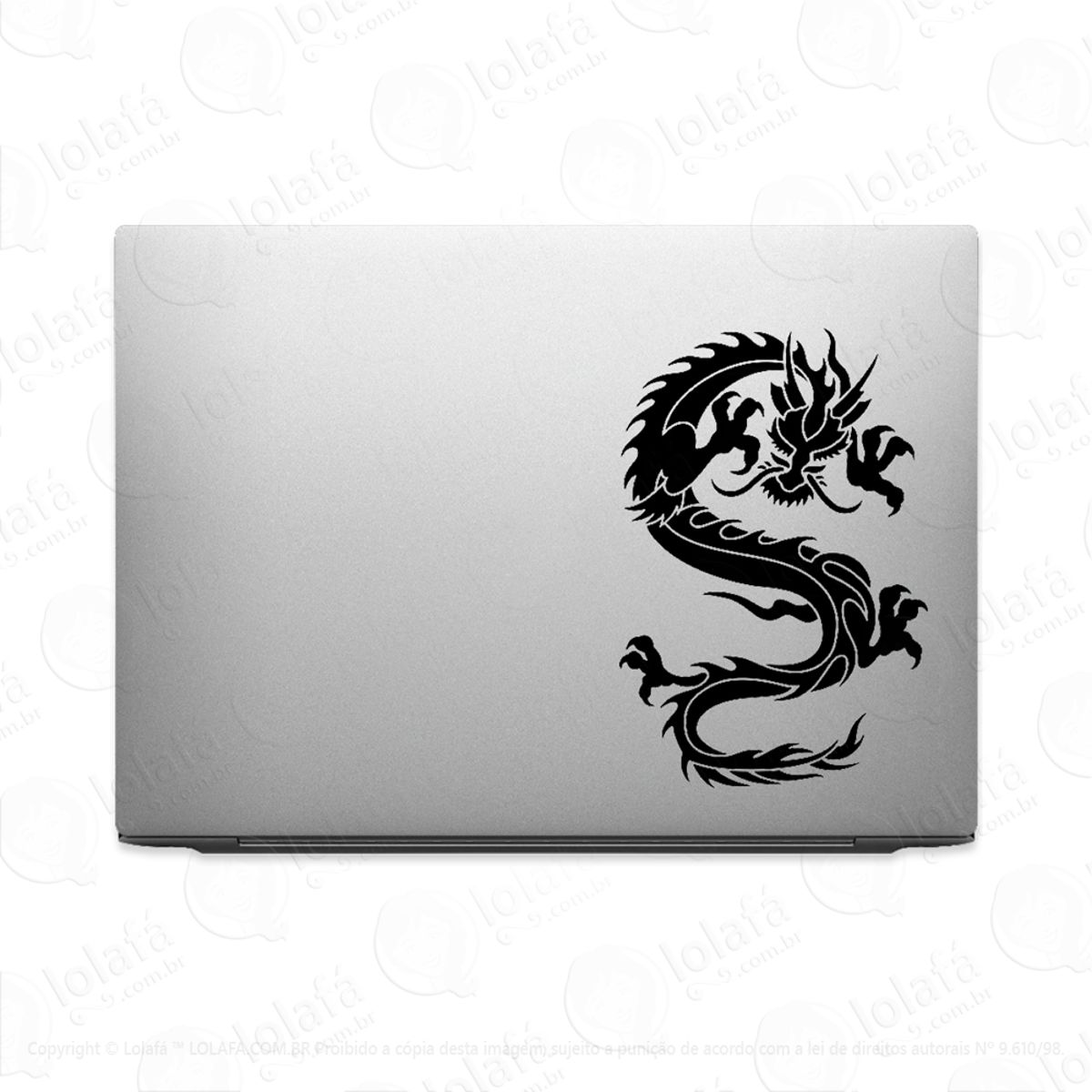 Adesivo Tablet Notebook Pc Dragão Chines Ornamental Mod:2115