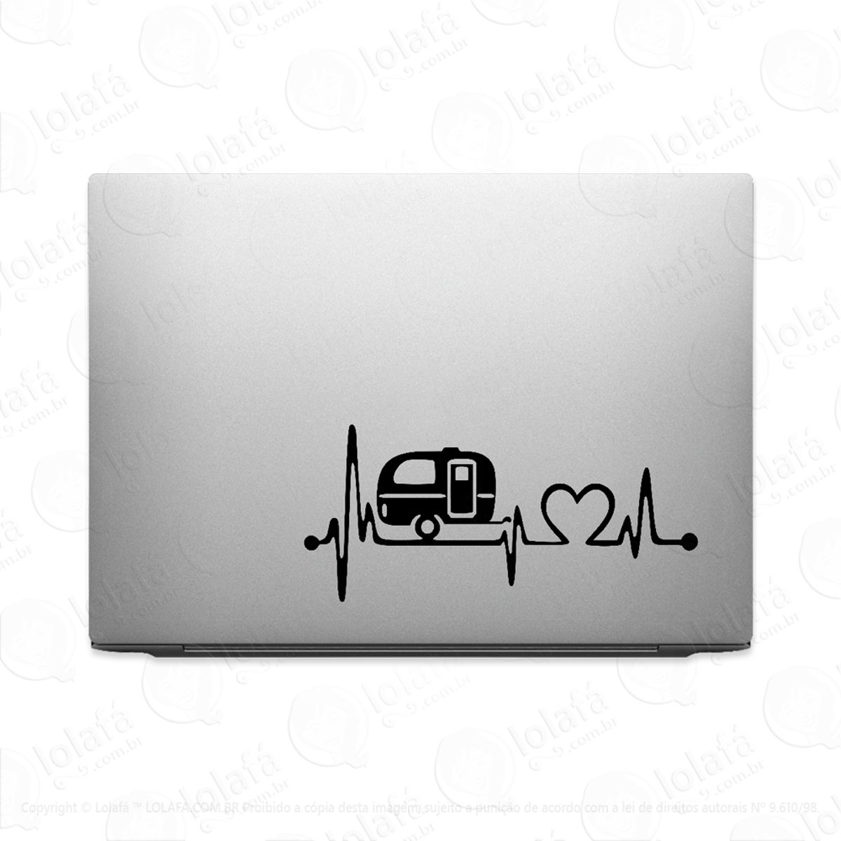 Adesivo Para Notebook Trailer De Camping Batimento Mod:2124