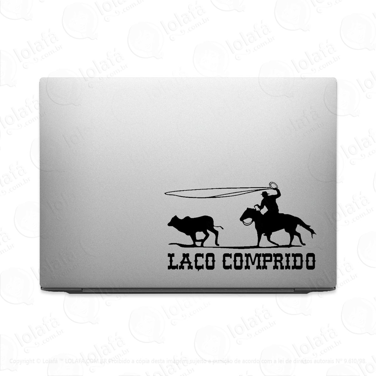 Adesivo Tablet Notebook Pc Country Sertanejo Laço Comprido Mod:2127