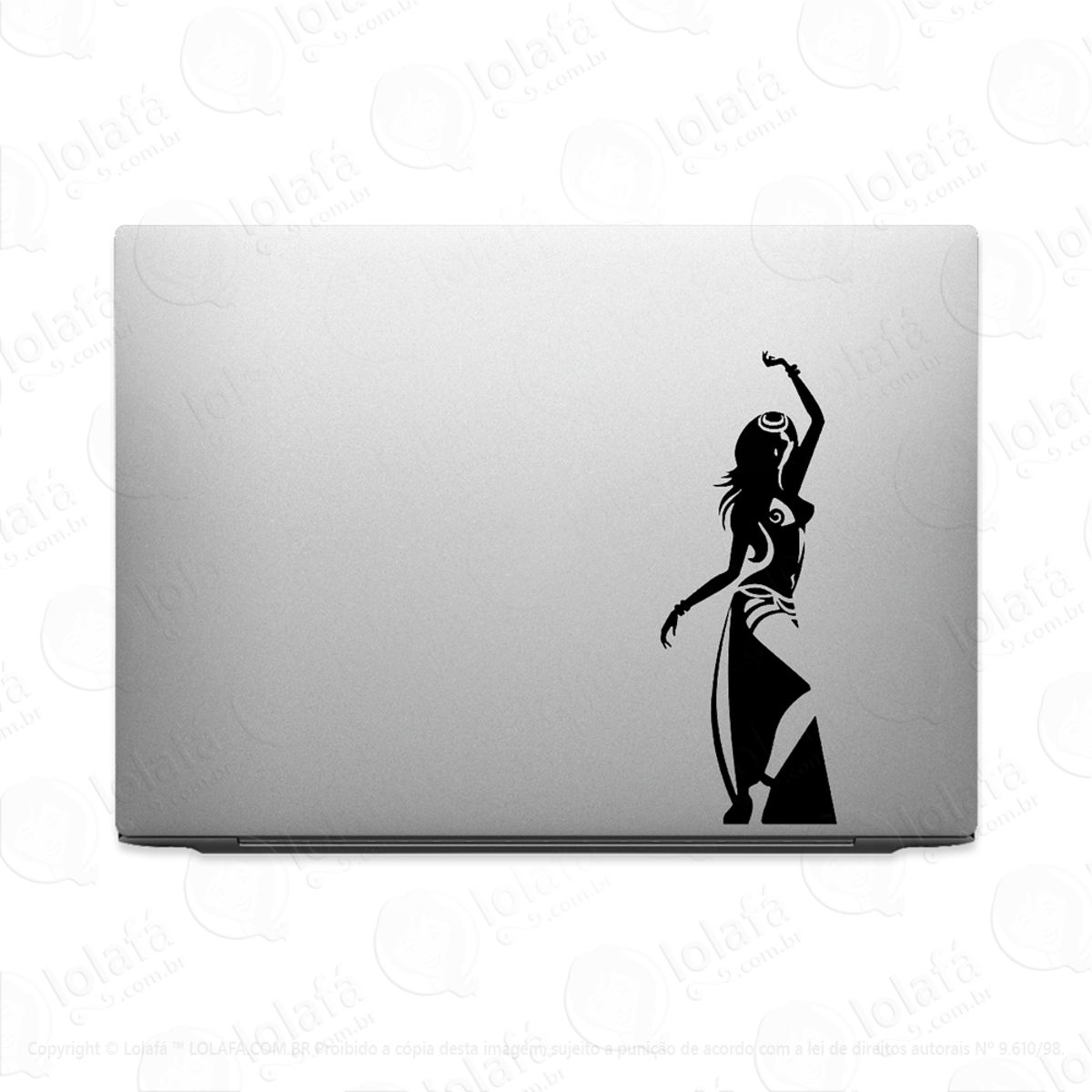 Adesivo Tablet Notebook Pc Mulher Em Dança Do Ventre Mod:2138