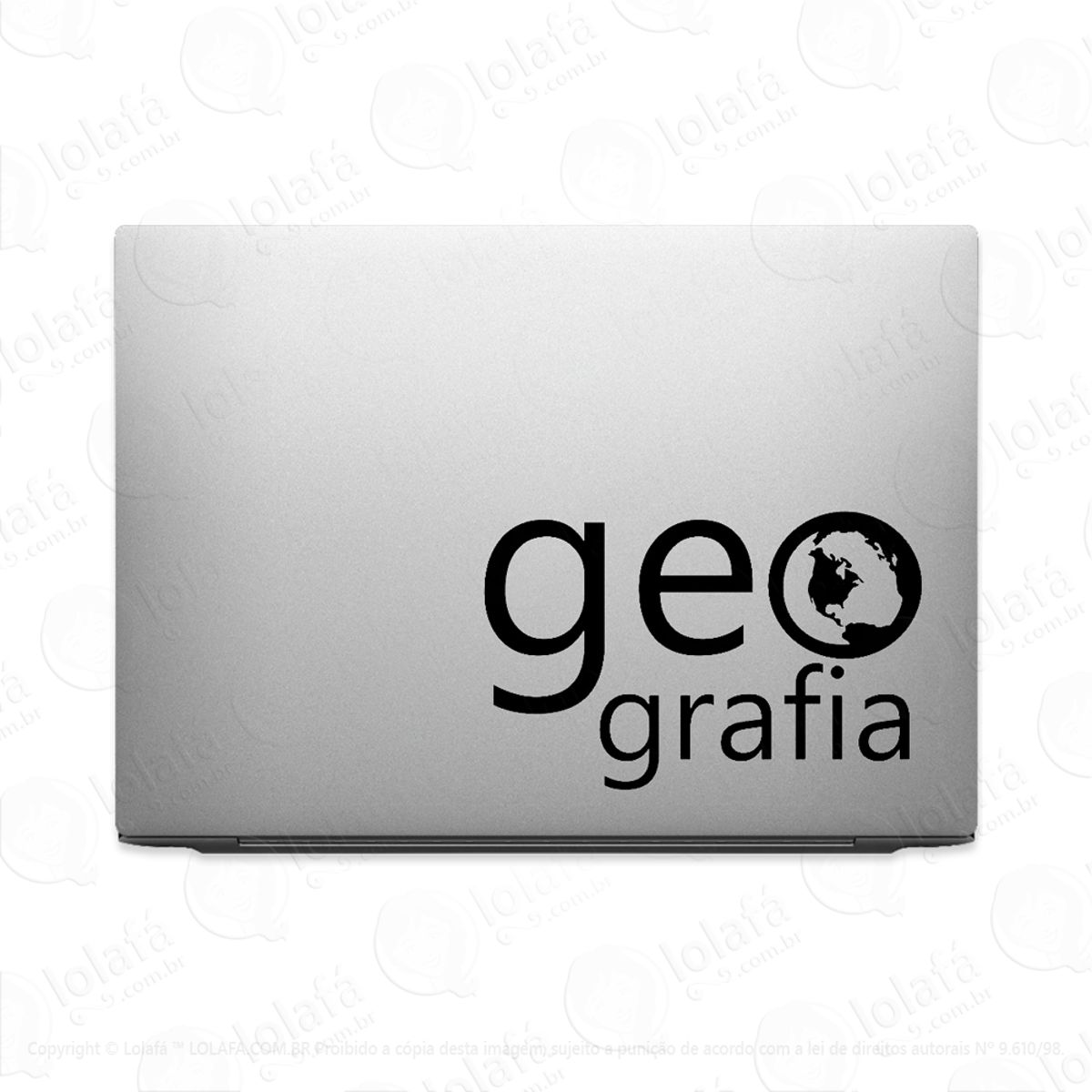 Adesivo Tablet Notebook Pc Curso Faculdade Geografia Mod:2145